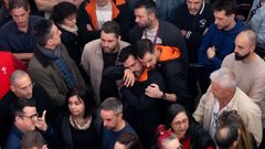 Minuto de silencio por las v�ctimas del accidente ferroviario de Toledo, el jueves en la estaci�n de Atocha de Madrid.