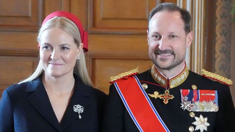 Mette-Marit y el pr�ncipe heredero Haakon
