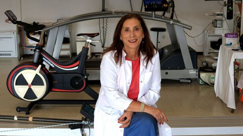 May D�az trabaj� como enfermera en el Centro Galego de Tecnificaci�n Deportiva de Pontevedra