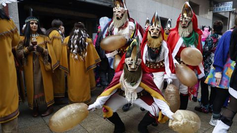 Salida de las pantallas en el Domingo Corredoiro de Xinzo