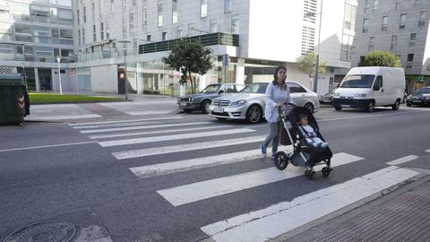 Calle Eduardo Pondal, en Pontevedra, en una imagen de archivo