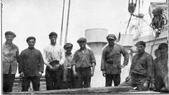 Tripulantes fisterr�ns en la Patagonia argentina, a�o 1929. 