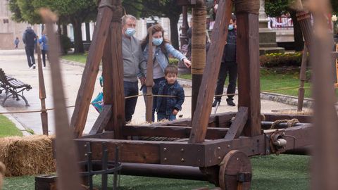 El campamento de la Cohors en la Praza Maior