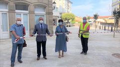El alcalde de Monforte presidi� este jueves la reapertura de la plaza tras las obras