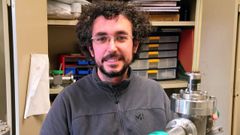 Aurelio Hierro-Rodr�guez, investigador del departamento de F�sica de la Universidad de Oviedo
