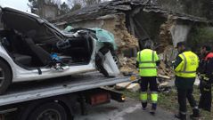 Accidente mortal en Aranga