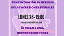 Concentraci�n en repulsa de las agresiones sexuales en Gij�n