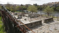 Termas de pago de A Chavasqueira, quemadas en el a�o 2019.