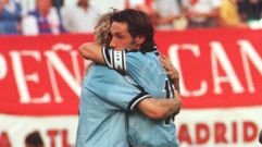 Karpin y Mostovoi, durante un partido de la temporada 1999/2000.