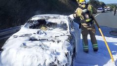 El percance se produjo en el punto kilom�trico 21 de la AG-55, sentido A Coru�a.