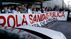 Personal del Chuvi se concentr� hoy ante el Cunqueiro