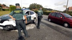 Control de la Guardia Civil durante el estado de alarma