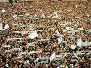La praza do Obradoiro el 2 de junio del 94.