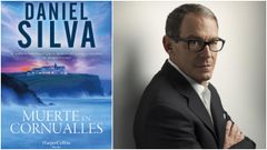 Daniel Silva (Kalamazoo, Míchigan, 1960). A la izquierda, portada de la novela.
