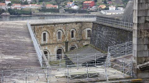 Vistas de una zona interior de la fortaleza