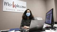 Alicia P�rez tiene su oficina en el Centro de Negocios Arena 40 de R�o do Pozo