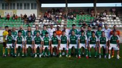 La plantilla del Burela antes de su partido de presentaci�n ante el And�s en A Marosa.