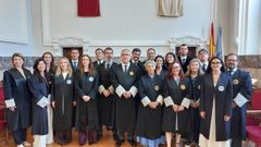 La sede del Tribunal Superior de Xustiza de Galicia acogi&oacute; este lunes la jura o promesa de seis juezas y dos jueces de la 75.&ordf; Promoci&oacute;n de la Carrera Judicial.
