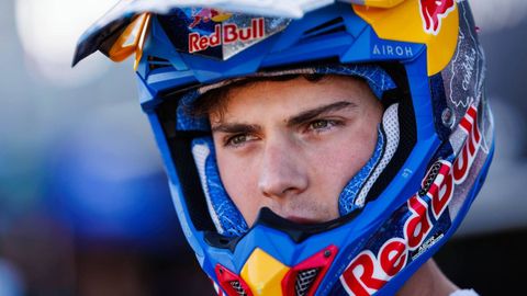 Prado, durante un entrenamiento con el equipo Red Bull de KTM al que regres� un a�o despu�s