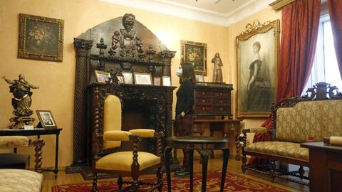 Una estancia de la Casa-Museo de Emilia Pardo Baz�n, en A Coru�a.