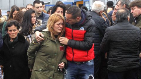 Funeral en Cambados por tres de los tripulantes muertos en el naufragio del Sin Querer 2