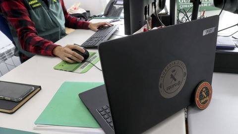 Uno de los equipos de investigaci�n de ciberdelitos de la Guardia Civil.