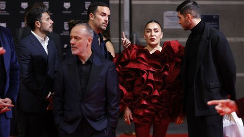 Candela Pea, en la alfombra roja de los ltimos Premios Feroz, que se celebraron en Pontevedra