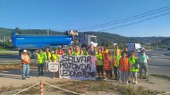 Imagen de la primera protesta de la plataforma.