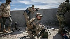 Combatientes del Gobierno de unidad libio sostenido por la ONU