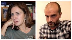 Mar�a Cureses e Ra�l Santos, autores que venceron no concurso do Premio Torrente Ballester 2021.