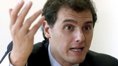 Albert Rivera, l�der de otra fuerza emergente, Ciudadanos.