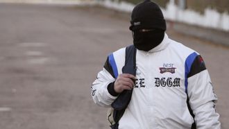 Miguel Ricart, el �nico condenado por el triple crimen de Alc�cer, a su salida de la prisi�n de Herrera de La Mancha, en Ciudad Real en el 2013.