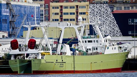 Pesquero Petrel, en Vigo