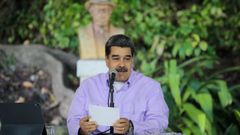El presidente venezolano, Nicol�s Maduro, el pasado mes de febrero en Caracas