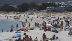 Playa de Laxe, en verano