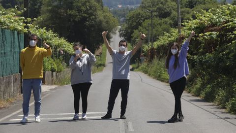 Enrique de Esteban, Mara Garca, Ivn Vidal y Claudia Varela, estudiantes de Economa, quedaron atrapados por la pandemia en Chile, donde hacan un intercambio, y no pudieron regresar a Galicia hasta el 31 de mayo