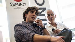 Miguel Herr�n y Javier Guti�rrez, este viernes en la Seminci.