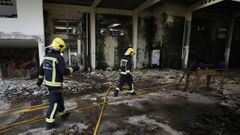 Imagen de archivo de una intervenci�n de los bomberos de Viveiro