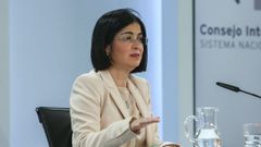 La ministra de Sanidad, Carolina Darias