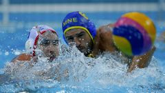 Los cuartos de final de waterpolo entre Espa�a y Montenegro en Londres 2012, en im�genes