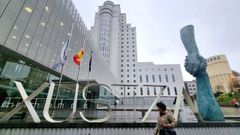 Imagen de hoy del edificio de la Cidade da Xustiza de Vigo