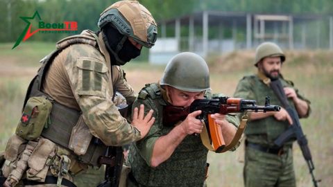 Instructores de Wagner, formando a combatientes bielorrusos