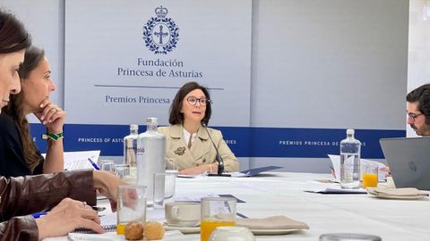 La directora de la Fundacin Princesa de Asturias, Teresa Sanjurjo, durante la presentacin de los actos de la Semana de los Premios.