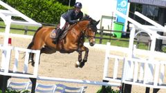La amazona gallega�Elena�V�zquez�Arrojo, a lomos de Aktion Nuz Z en la Copa de Naciones.<br />�<br />�<br />�<br />