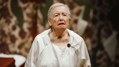 La actriz Mar�a Galiana, en un momento de la funci�n �Yo solo quiero irme a Francia�