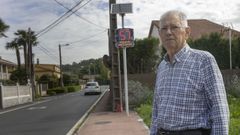 Daniel Pais, vecino de Lara�o, cree que el radar informativo no est� siendo eficaz para lograr rebajar la velocidad por la que se circula en el vial