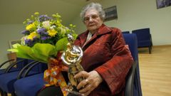 En 2009, cuando el Concello reconoci� a Ofelia como Muller do Ano de Nar�n