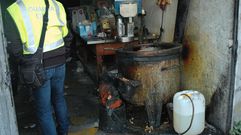 As� estaba el obrador de churros clausurado en Pontevedra