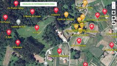 Un exemplo do visor de Galicia Nomeada, co foco posto no concello de Betanzos