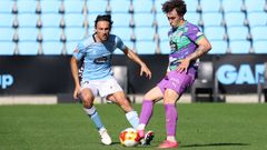 Joel L�pez, uno de los jugadores confirmados para la pr�xima temporada, en el derbi frente al Lugo de Bala�dos de la 2025/2026.